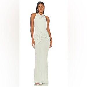 Leyla gown in sage green